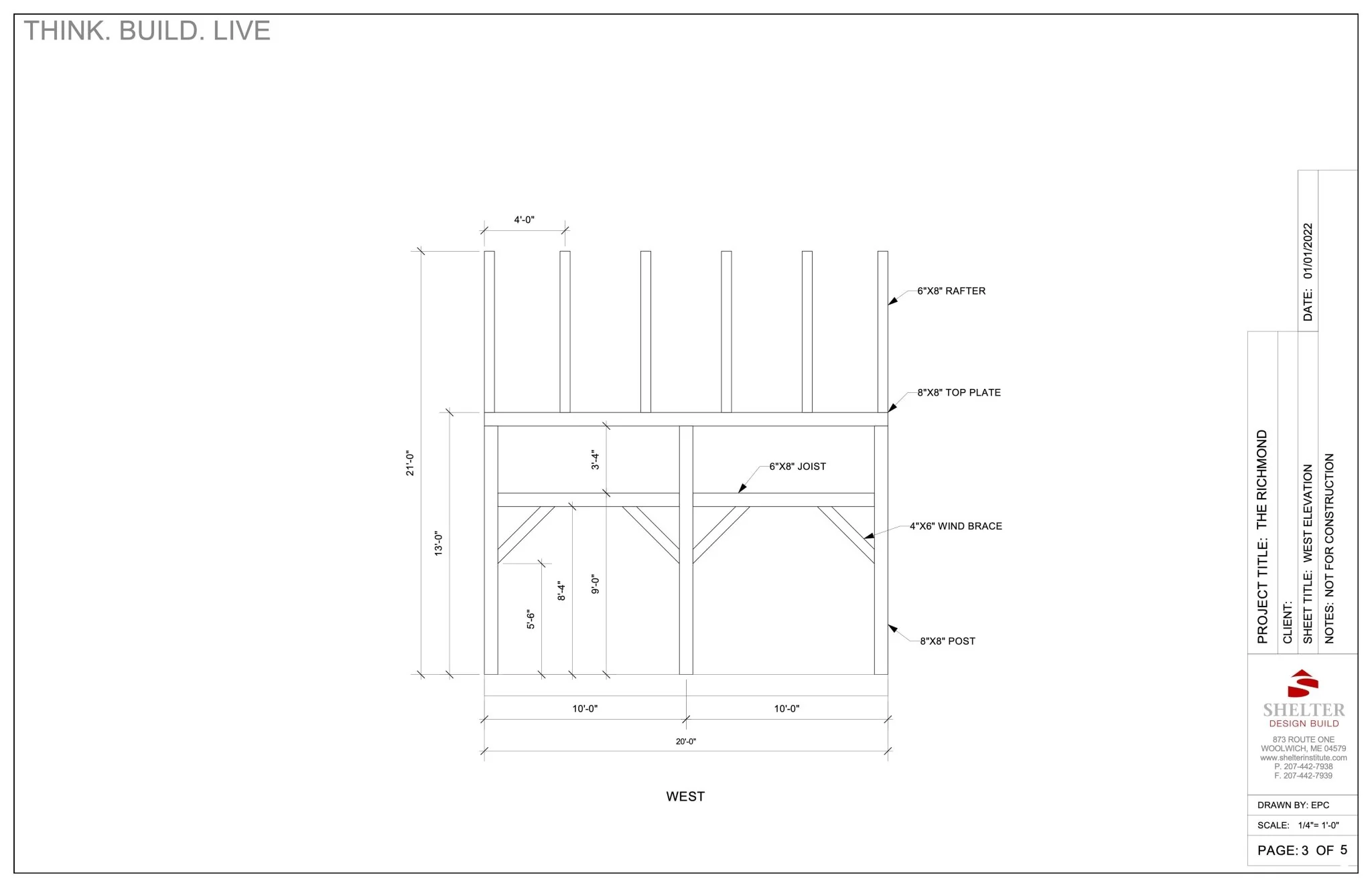 The Richmond 16x20: Timber Frame Plan & Cut Sheet Package - Image 3