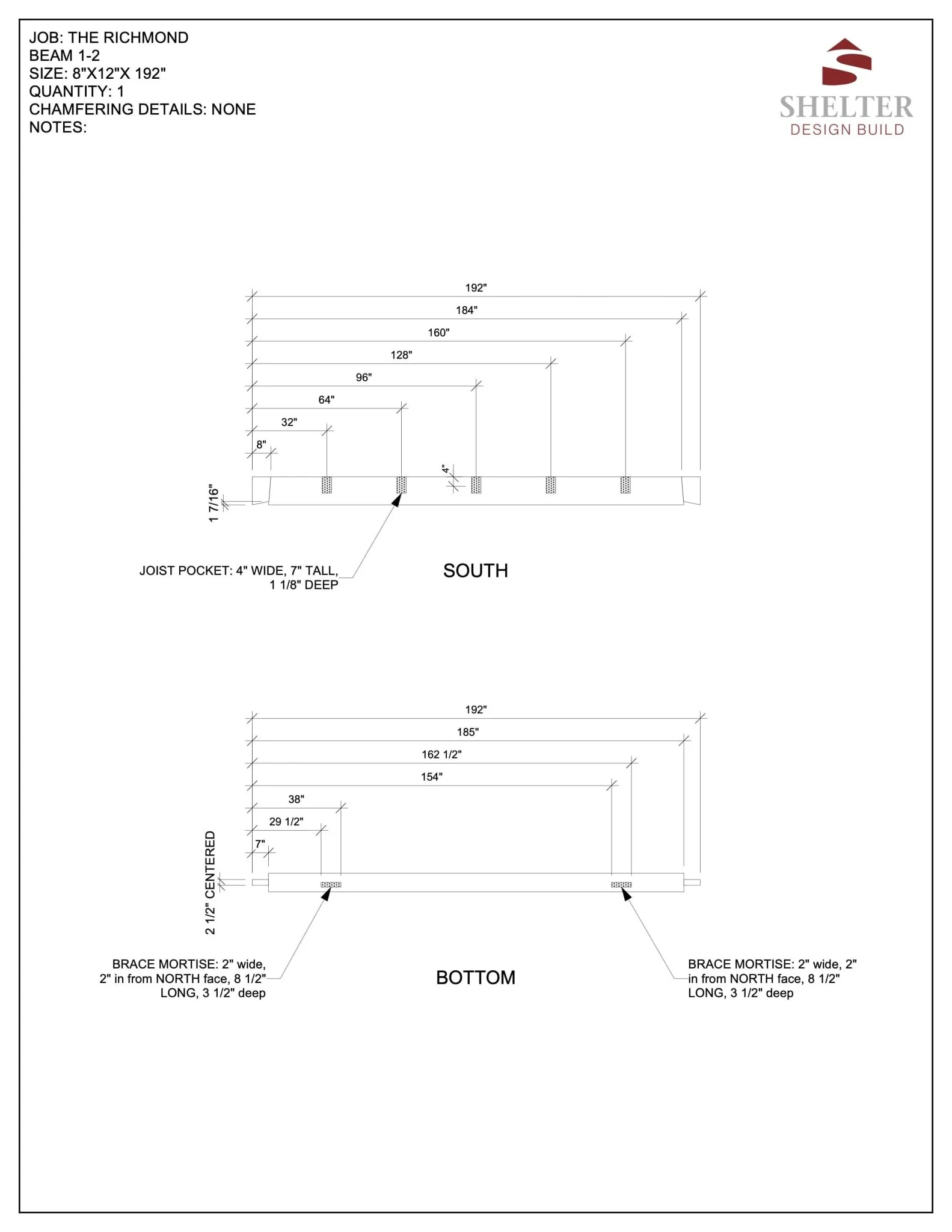 The Richmond 16x20: Timber Frame Plan & Cut Sheet Package - Image 5