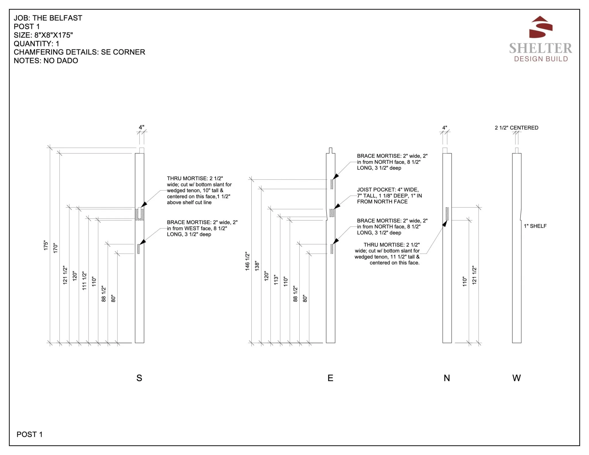 The Belfast 24x36: Timber Frame Plan & Cut Sheet Package - Image 4