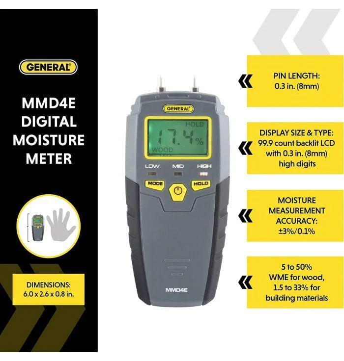 Pin-Type LCD Moisture Meter - Image 3