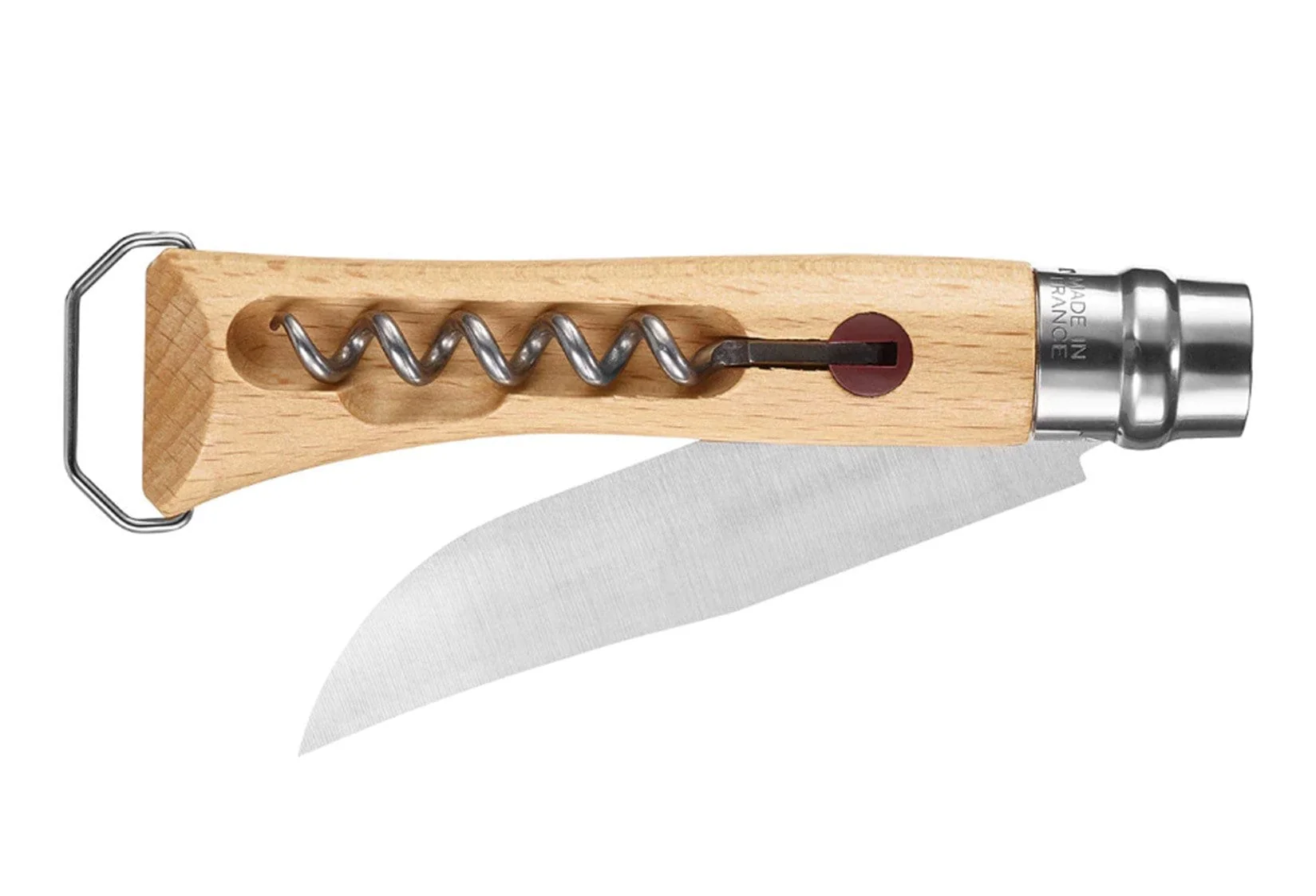 No.10 Corkscrew Stainless Steel Folding Knife with Bottle Opener - Image 5