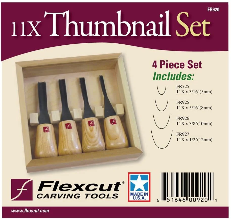 Set of Four Thumbnail Gouges