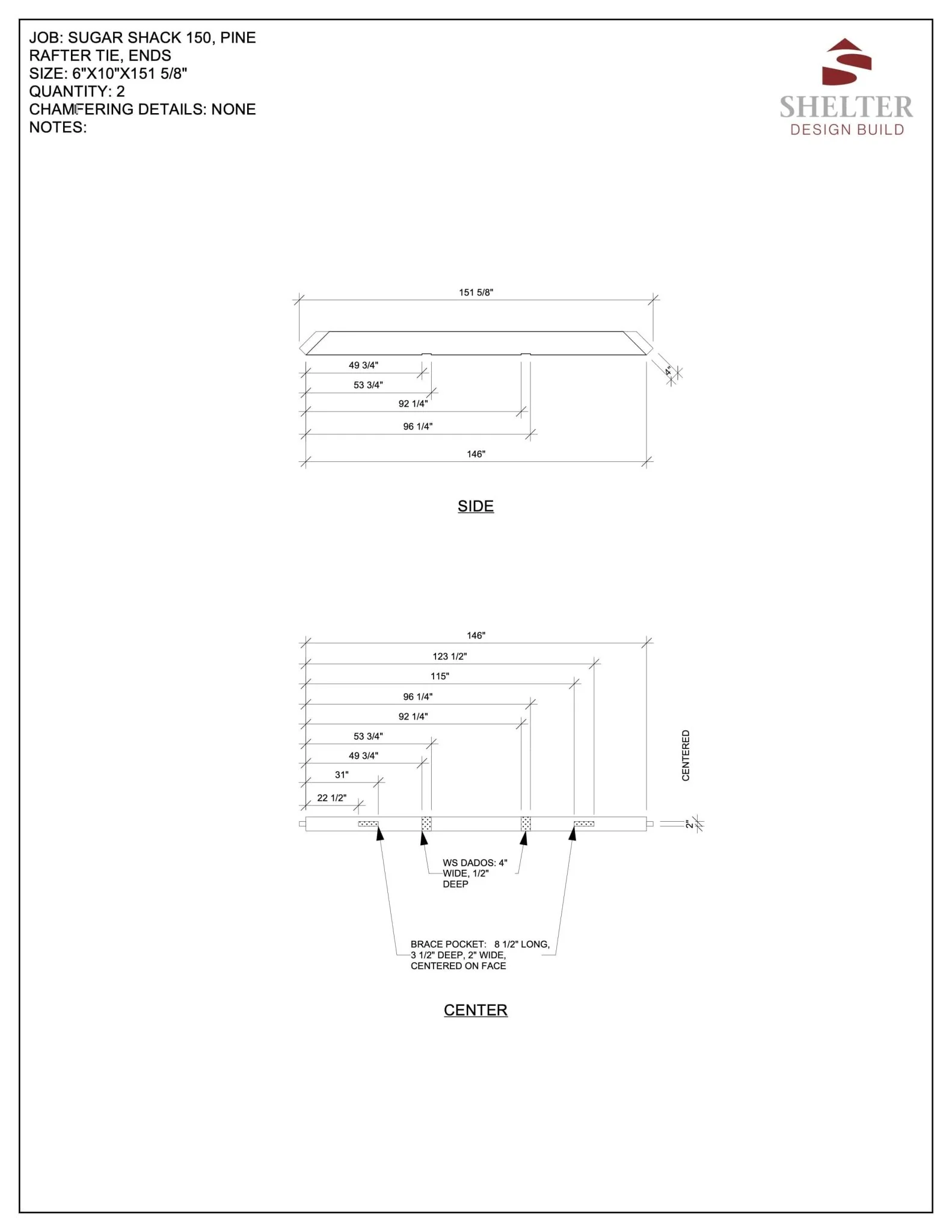 The Somerset 14x16: Timber Frame Plan & Cut Sheet Package - Image 5