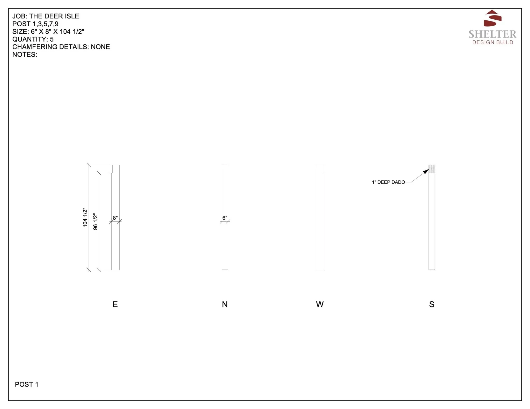 The Deer Isle 16x32: Timber Frame Plan & Cut Sheet Package - Image 3
